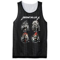 Meowtallica Funny Cat Shirt, Cat Shirt, Music Mesh Reversible Basketball Jersey Tank