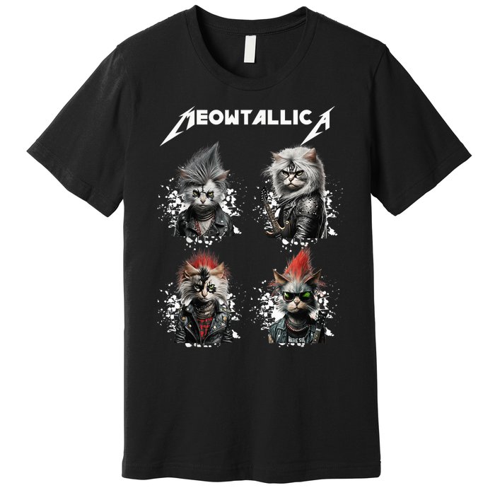 Meowtallica Funny Cat Shirt, Cat Shirt, Music Premium T-Shirt