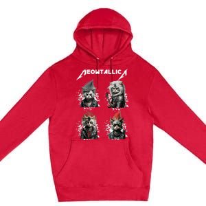 Meowtallica Funny Cat Shirt, Cat Shirt, Music Premium Pullover Hoodie