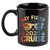 My First Cruise 2025 Vacation Matching Family Cruise Ship 11oz C Handle Ceramic Mug