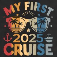My First Cruise 2025 Vacation Matching Family Cruise Ship Golf Towel