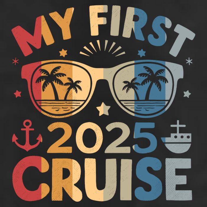 My First Cruise 2025 Vacation Matching Family Cruise Ship Golf Towel