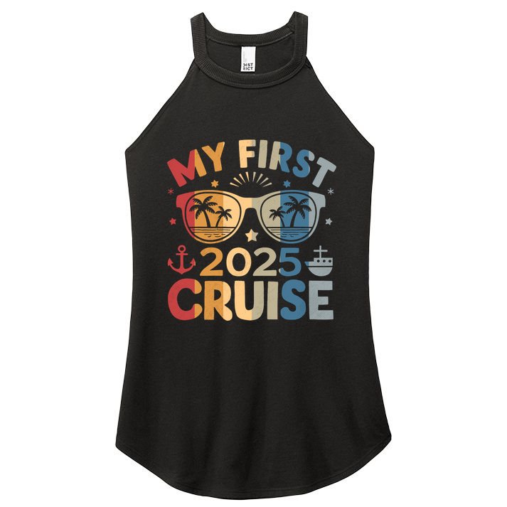 My First Cruise 2025 Vacation Matching Family Cruise Ship Women's Perfect Tri Rocker Tank