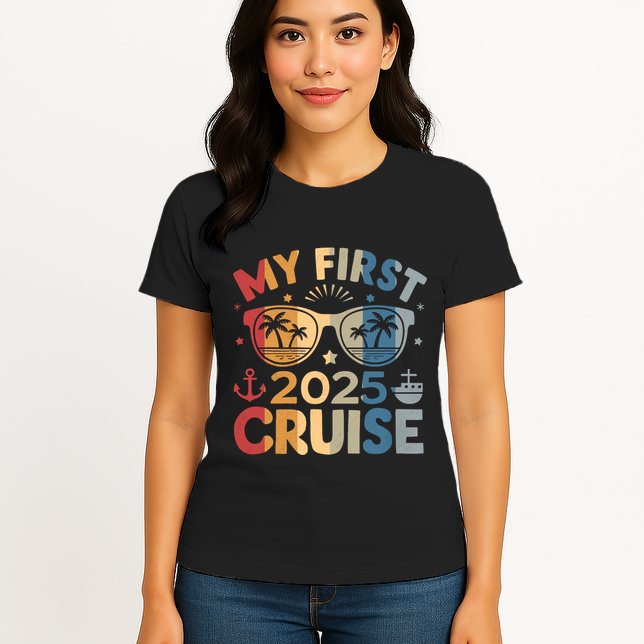 My First Cruise 2025 Vacation Matching Family Cruise Ship Womens T-Shirt