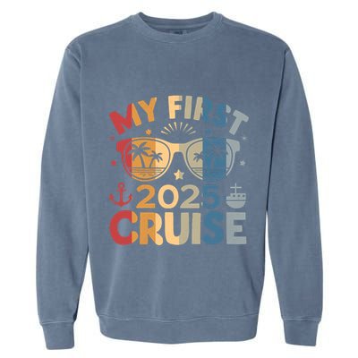 My First Cruise 2025 Vacation Matching Family Cruise Ship Garment-Dyed Sweatshirt