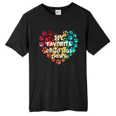 My favorite child has paws Tall Fusion ChromaSoft Performance T-Shirt