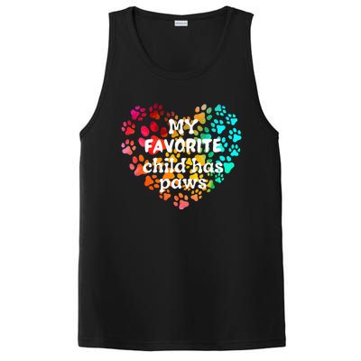 My favorite child has paws PosiCharge Competitor Tank