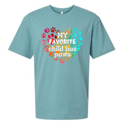 My favorite child has paws Sueded Cloud Jersey T-Shirt