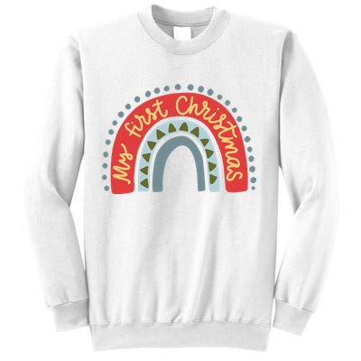My First Christmas Cute Rainbow Holiday Sweatshirt