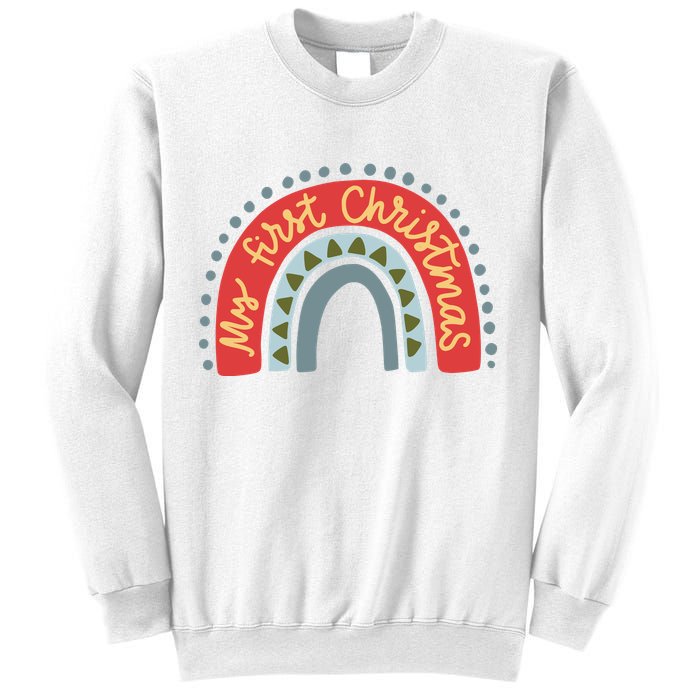 My First Christmas Cute Rainbow Holiday Sweatshirt