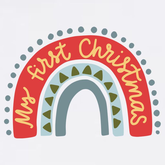 My First Christmas Cute Rainbow Holiday Sweatshirt