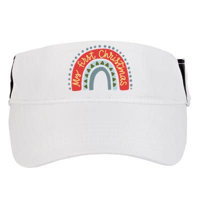 My First Christmas Cute Rainbow Holiday Adult Drive Performance Visor