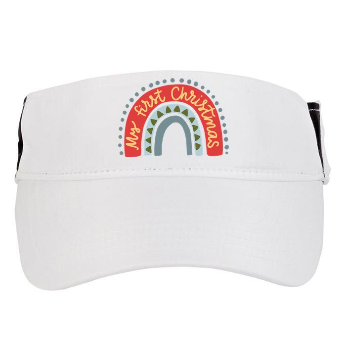 My First Christmas Cute Rainbow Holiday Adult Drive Performance Visor