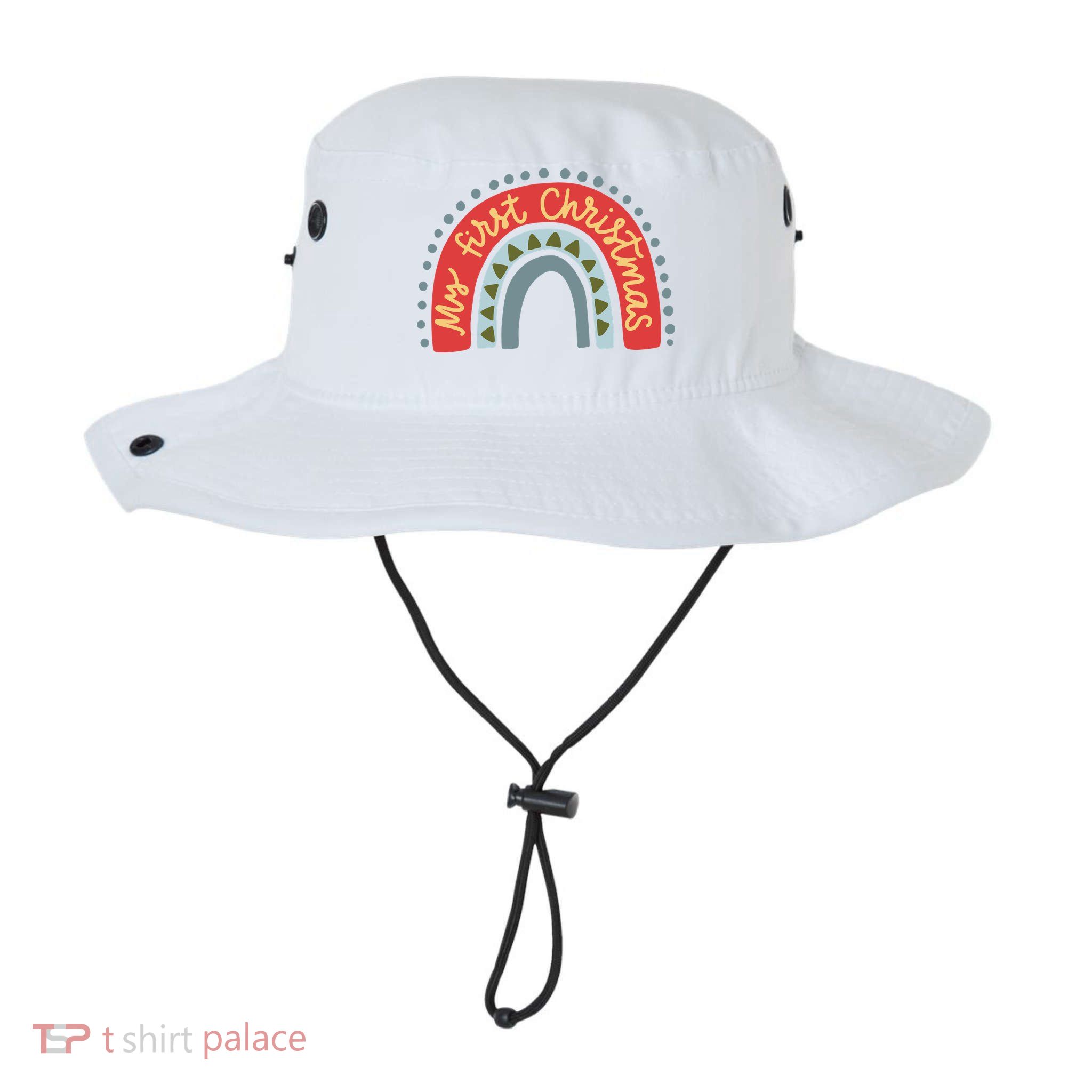 My First Christmas Cute Rainbow Holiday Bucket Hat