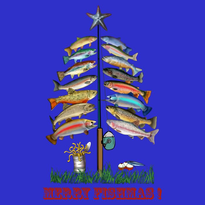 Merry Fishmas Christmas Fish Tree Meaningful Gift Mesh Reversible Basketball Jersey Tank