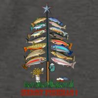 Merry Fishmas Christmas Fish Tree Meaningful Gift Vector Backpack