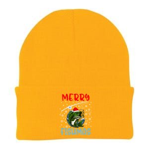 Merry Fishmas Christmas Fishing Holiday Gift Knit Cap Winter Beanie