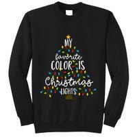 My Favorite Color Is Christmas Lights Sweatshirt