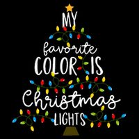 My Favorite Color Is Christmas Lights Button