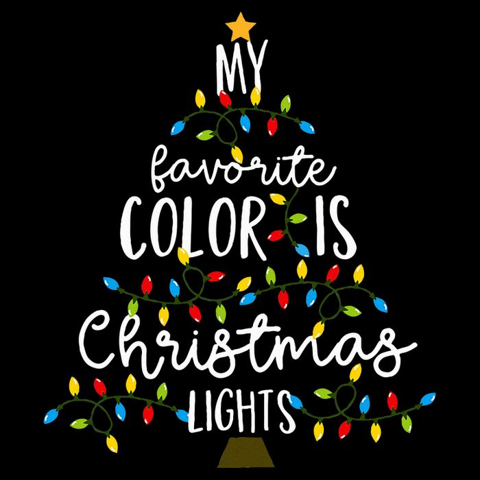 My Favorite Color Is Christmas Lights Button