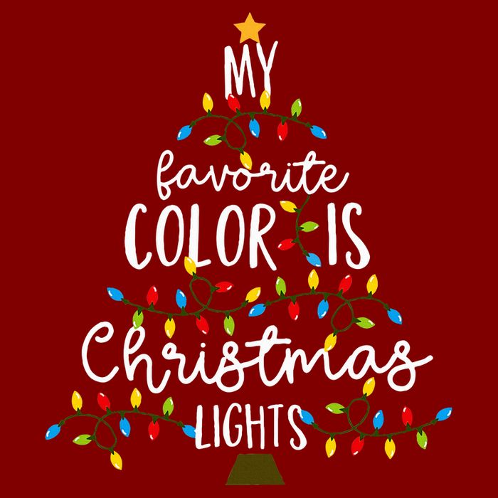 My Favorite Color Is Christmas Lights Performance Shirt