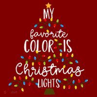 My Favorite Color Is Christmas Lights T-Shirt