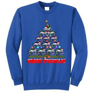 Merry Fishmas Christmas Tree Fishing Lover Funny Gift Sweatshirt