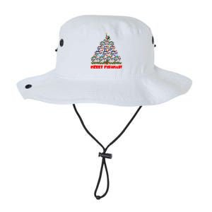 Merry Fishmas Christmas Tree Fishing Lover Funny Gift Legacy Cool Fit Booney Bucket Hat