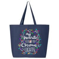 My Favorite Color Is Xmas Christmas Lights 25L Jumbo Tote