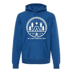 My First Camping Trip Gift Premium Hoodie