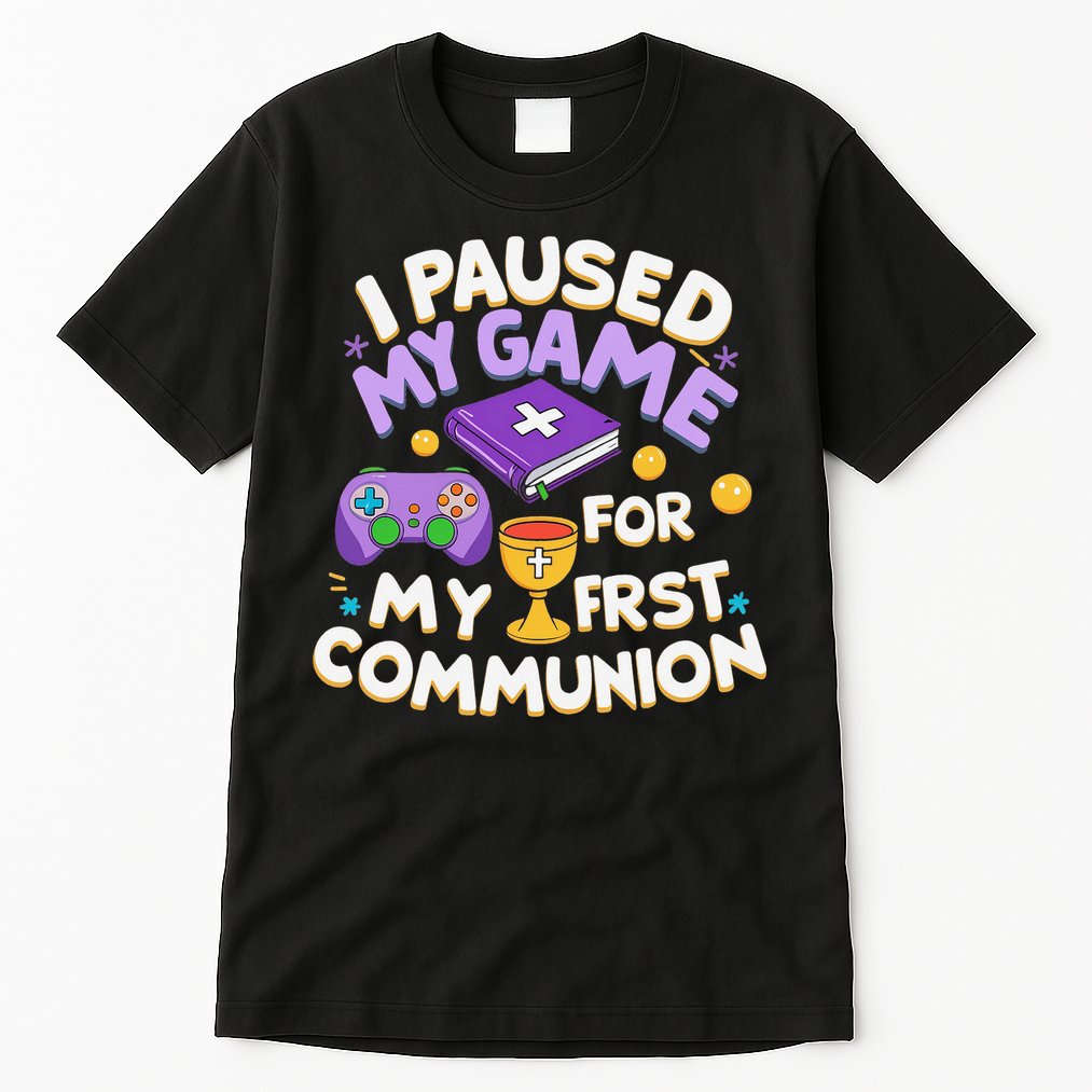 My First Communion Video Game Controller Tall T-Shirt