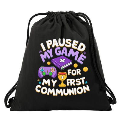 My First Communion Video Game Controller Drawstring Bag