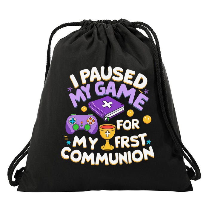 My First Communion Video Game Controller Drawstring Bag