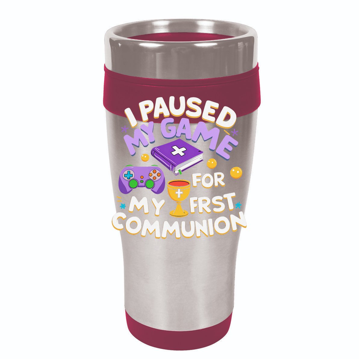 My First Communion Video Game Controller Flat Bill Trucker Hat