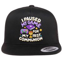 My First Communion Video Game Controller Flat Bill Trucker Hat
