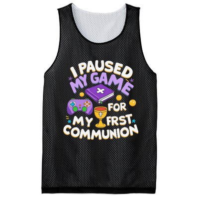 My First Communion Video Game Controller Mesh Reversible Basketball Jersey Tank