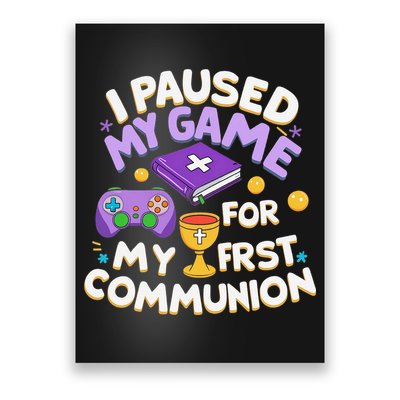 My First Communion Video Game Controller Poster