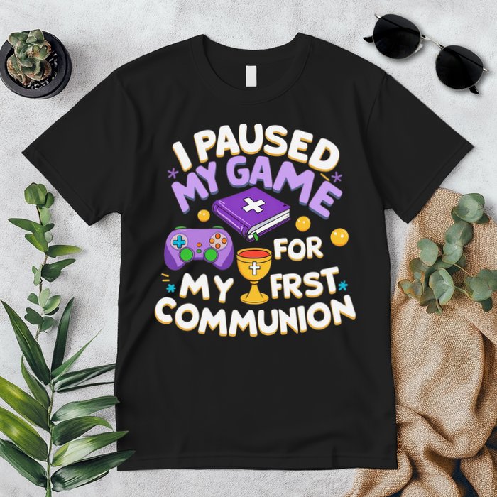 My First Communion Video Game Controller Premium T-Shirt