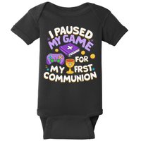 My First Communion Video Game Controller Baby Bodysuit