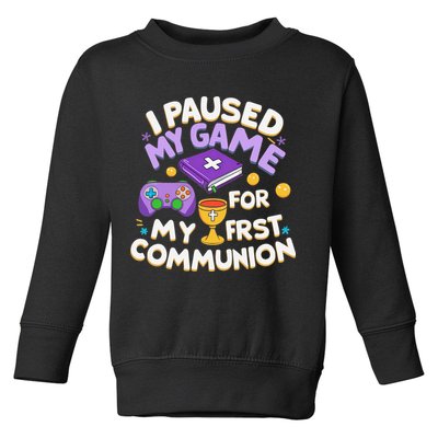 My First Communion Video Game Controller Toddler Sweatshirt