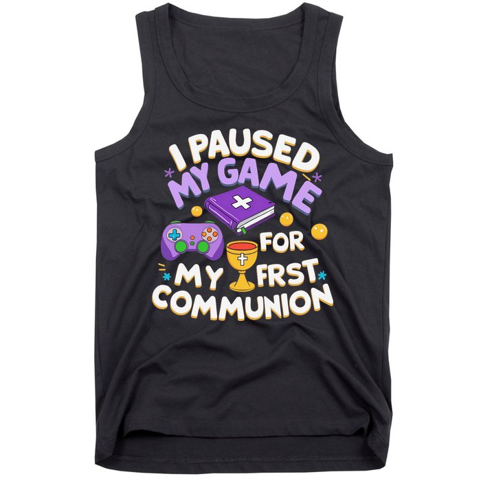 My First Communion Video Game Controller Tank Top