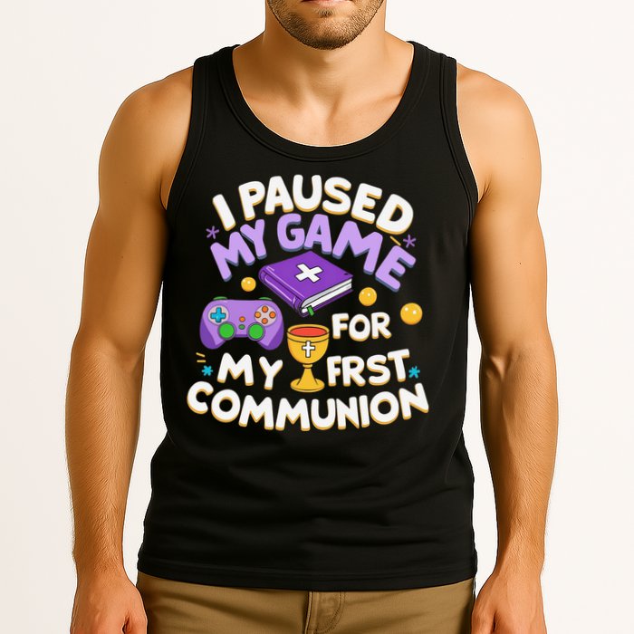 My First Communion Video Game Controller Tank Top