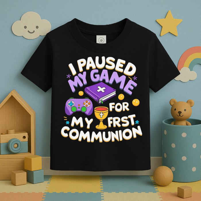 My First Communion Video Game Controller Toddler T-Shirt