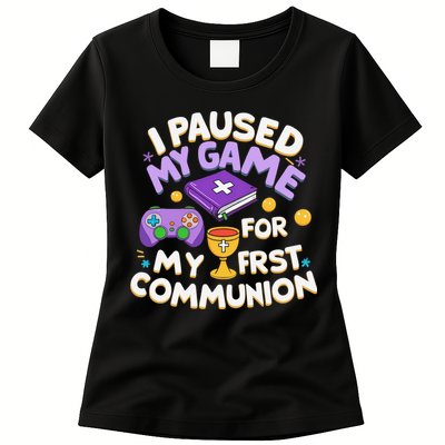 My First Communion Video Game Controller Womens T-Shirt