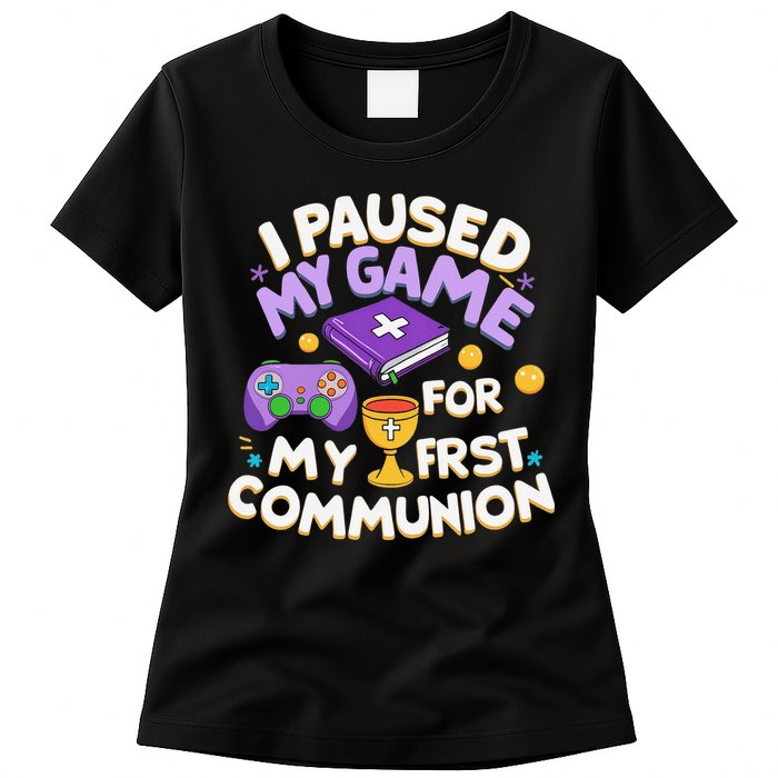 My First Communion Video Game Controller Womens T-Shirt