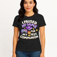 My First Communion Video Game Controller Womens T-Shirt