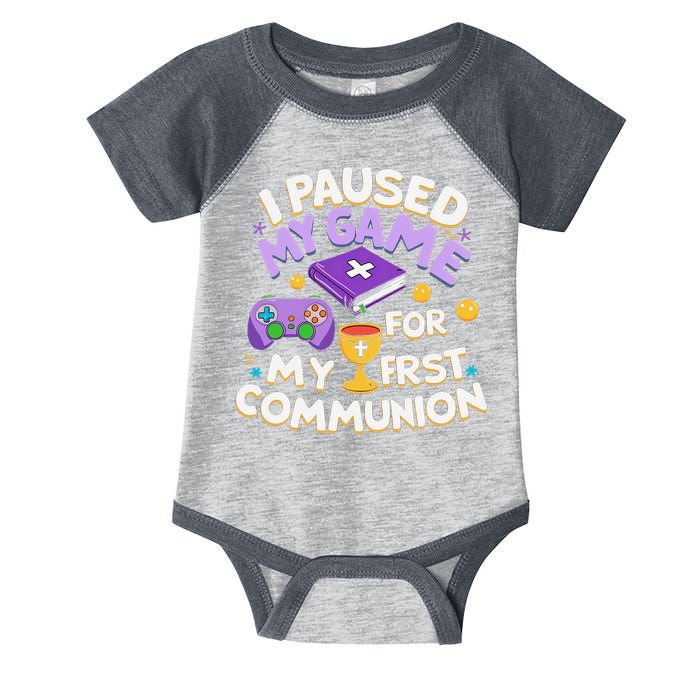 My First Communion Video Game Controller Infant Baby Jersey Bodysuit