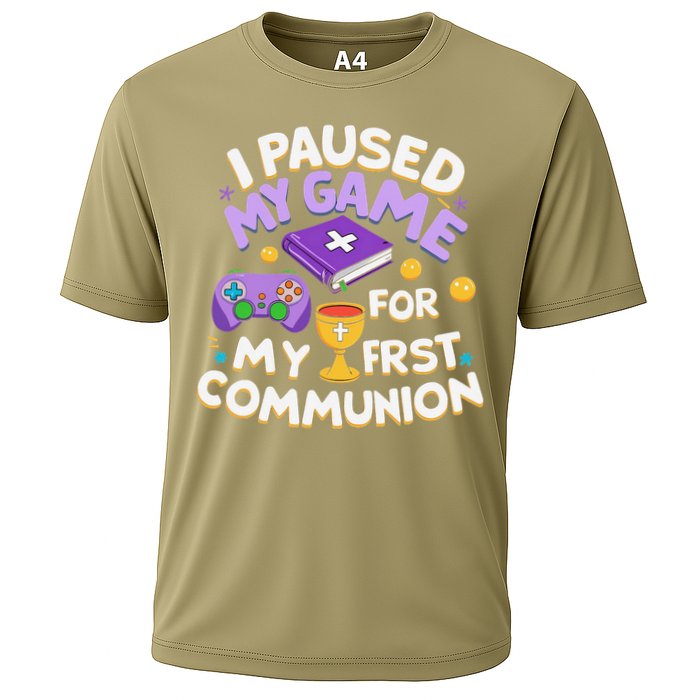 My First Communion Video Game Controller Cooling Performance Crew T-Shirt