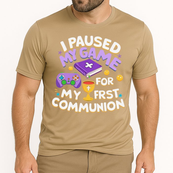 My First Communion Video Game Controller Cooling Performance Crew T-Shirt