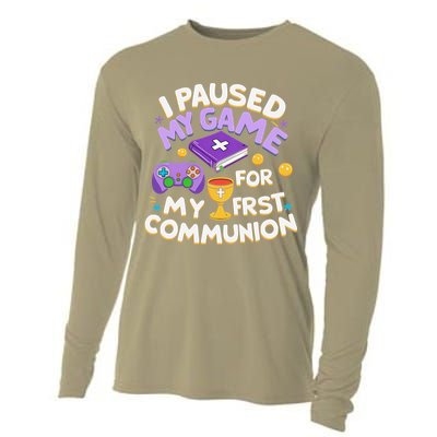 My First Communion Video Game Controller Cooling Performance Long Sleeve Crew